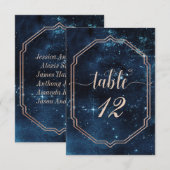 スター スカイ セレスチアル ギャラクシー テーブル ナンバー シーティング 招待状 (正面/裏面)