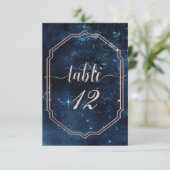 スター スカイ 天体 銀河 テーブル ナンバー シーティング 招待状 (スタンド正面)