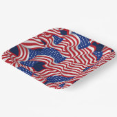 スター&ストライプお祝い ペーパープレート (傾斜あり)