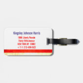 スター&ストライプアメリカフラッグラゲージタグ ラゲッジタグ (裏面横)