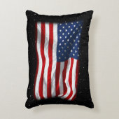 スター&ストライプアメリカ愛国的アメリカ国旗 アクセントクッション (正面(垂直))