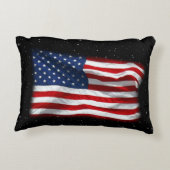 スター&ストライプアメリカ愛国的アメリカ国旗 アクセントクッション (裏面)