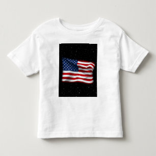 スター&ストライプアメリカ愛国的アメリカ国旗 トドラーTシャツ