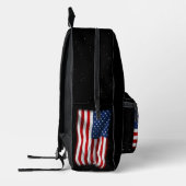 スター&ストライプアメリカ愛国的アメリカ国旗 プリントバックパック (左)