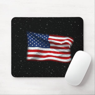 スター&ストライプアメリカ愛国的アメリカ国旗 マウスパッド