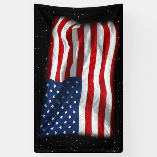 スター&ストライプアメリカ愛国的アメリカ国旗 横断幕 (縦)