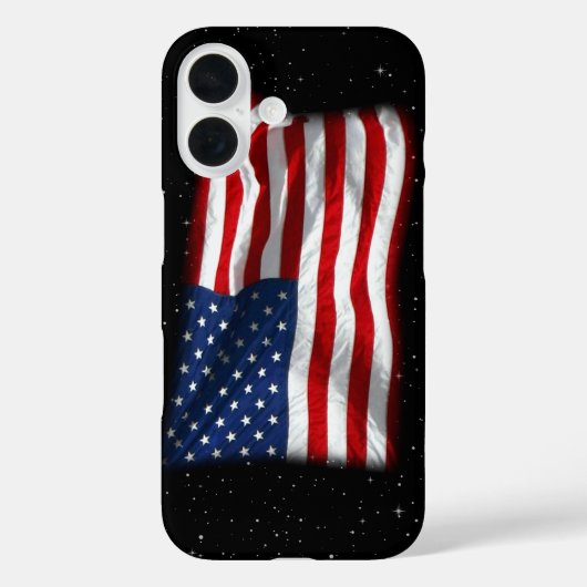 スター&ストライプアメリカ愛国的アメリカ国旗 Case-Mate iPhoneケース (裏面)