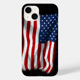 スター&ストライプアメリカ愛国的アメリカ国旗 Case-Mate iPhone 14ケース