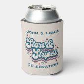 スター&ストライプクーラーボックス- 7月4日 缶クーラー (缶裏面)