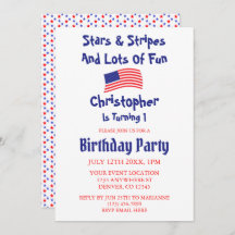 スター&ストライプズ1歳の誕生日