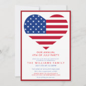 スター&ストライプズ7月4日インディペンデンスデイパーティー 招待状 (正面)