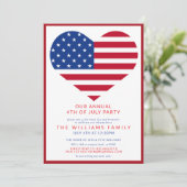 スター&ストライプズ7月4日インディペンデンスデイパーティー 招待状 (スタンド正面)