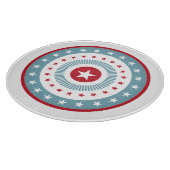 スター&ストライプズ7月4日ガラス切削盤 カッティングボード (角)