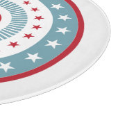 スター&ストライプズ7月4日ガラス切削盤 カッティングボード (角)