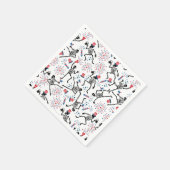 スター、ストライプパーティー、スケルトン – 愛国的な雰囲気 スタンダードカクテルナプキン (角)