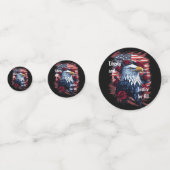 スター&ストライプフリーダムフォーエバーバラアメリカ国旗 コンフェッティ (裏面)