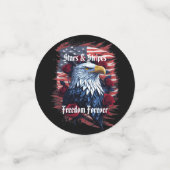スター&ストライプフリーダムフォーエバーバラアメリカ国旗 コンフェッティ (スモール正面)