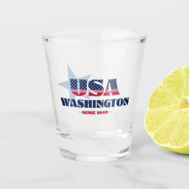 スター、ストライプワシントン1889ショットグラス ショットグラス