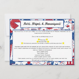 スター、ストライプ招待状、シェナニガン 招待状