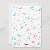 スター&ストライプ軍隊父の日のフォトカード 招待状 (裏面)