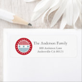 スター&ストライプ7月4日住所 シール (インサイチュ)