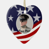 スター&ストライプUSA /軍隊祈りの言葉 セラミックオーナメント (右)