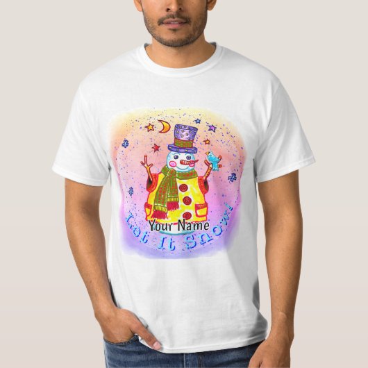 スター・スノーマン Tシャツ (正面)