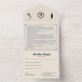 スター・スパングルド4th of 7月BBQトリフォールド招待状 オールインワン招待状 (内側)