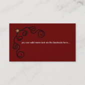 スター&スワールカントリー初期の名刺 名刺 (裏面)