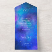 スター・ダスト・ネビュラ オールインワン ウェディング招待状 オールインワン招待状 (内側)