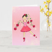 スター・ダンサー折り紙グリーティングカード カード (黄色い花)