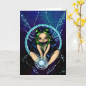 「スター・チャイルド」グリーティングカード カード (黄色い花)