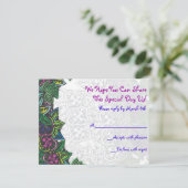 スター&ドラゴンフライバーバルミツワー招待状返信 招待状 (スタンド正面)