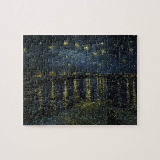 スター・ナイト・オン・ザ・ローネ・バイ・ヴァン・ゴッホ ジグソーパズル (横)