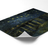 スター・ナイト・オン・ザ・ローネ・バイ・ヴァン・ゴッホ ポスター (角)