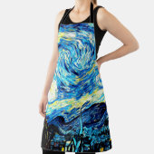 スター・ナイト、ファン・ゴッホの有名なアートワーク エプロン (インサイチュ)