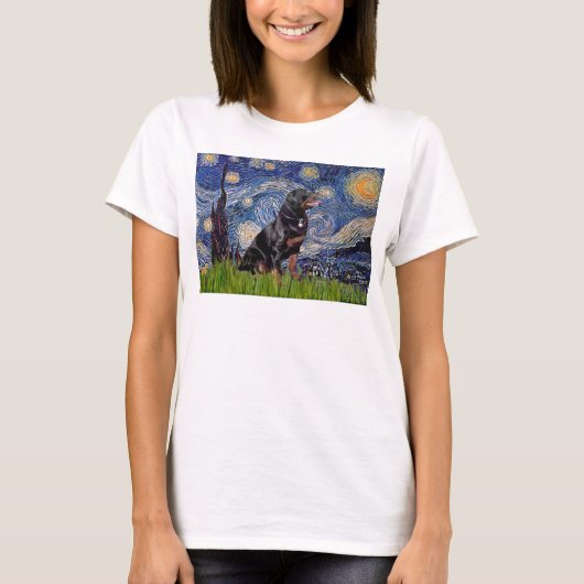 スター・ナイト - ロットワイラー (#6) Tシャツ (正面)