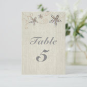 スター・フィッシュ・エレガンス ビーチパーティー テーブルナンバーカード 招待状 (スタンド正面)