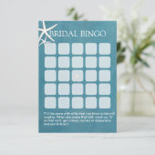 スター フィッシュ ナウチカル ブライダル シャワー ビンゴ カード (スタンド正面)