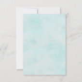 スター フィッシュ リボンとレースのDIY着席案内カード 招待状 (裏面)