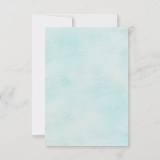 スター フィッシュ リボンとレースのDIY着席案内カード 招待状 (裏面)