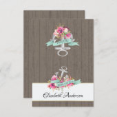 スター・フィッシュ・リボン＆レース DIY 席札カード 招待状 (正面/裏面)