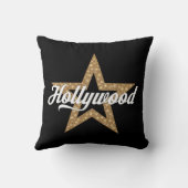 スター(ホワイト型)スローピル付きハリウッド脚本 クッション (裏面)