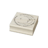 スター&ムーンラウンドファミリーネーム差出人住所 ラバースタンプ (スタンプ)