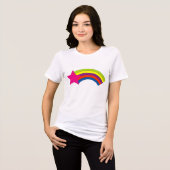 スター・レインボーTシャツ トライブレンドＴシャツ (正面全面)