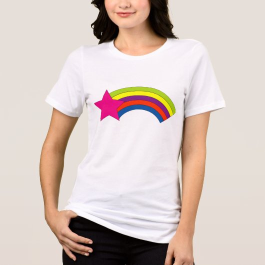 スター・レインボーTシャツ トライブレンドＴシャツ (正面)