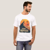 スター・ワンダラー: レトロ宇宙Tシャツ Tシャツ (正面フル)