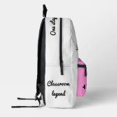 スター&引用文ズスクールバッグ プリントバックパック (左)