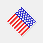 スターNストライプ赤白青 スタンダードカクテルナプキン (角)