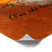 スターSpangled Banner Lyrics Eagle ポスター (角)